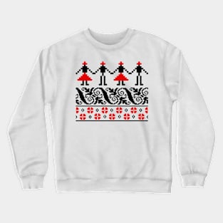 Romanian traditional dance (hora) Crewneck Sweatshirt